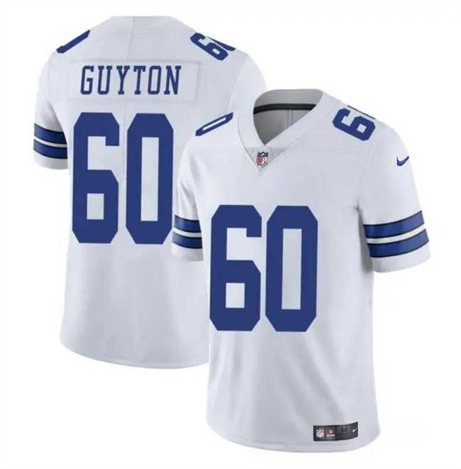 Men & Women & Youth Dallas Cowboys #60 Tyler Guyton White 2024 Draft Vapor Untouchable Limited Stitched Jersey,We sell and wholesale Men & Women & Youth Dallas Cowboys #60 Tyler Guyton White 2024 Draft Vapor Untouchable Limited Stitched Jersey on line form chian!